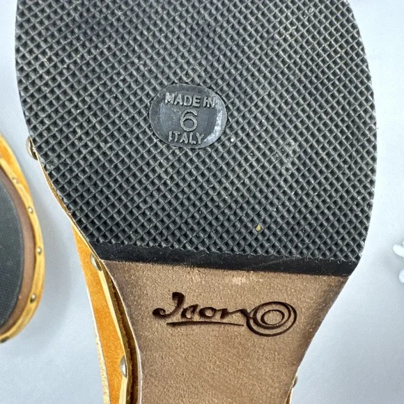 Icon Wearable Art Womens 6 Clogs Mules Clog Wedge Floral Boho Sun Flower Studded - Picture 10 of 12